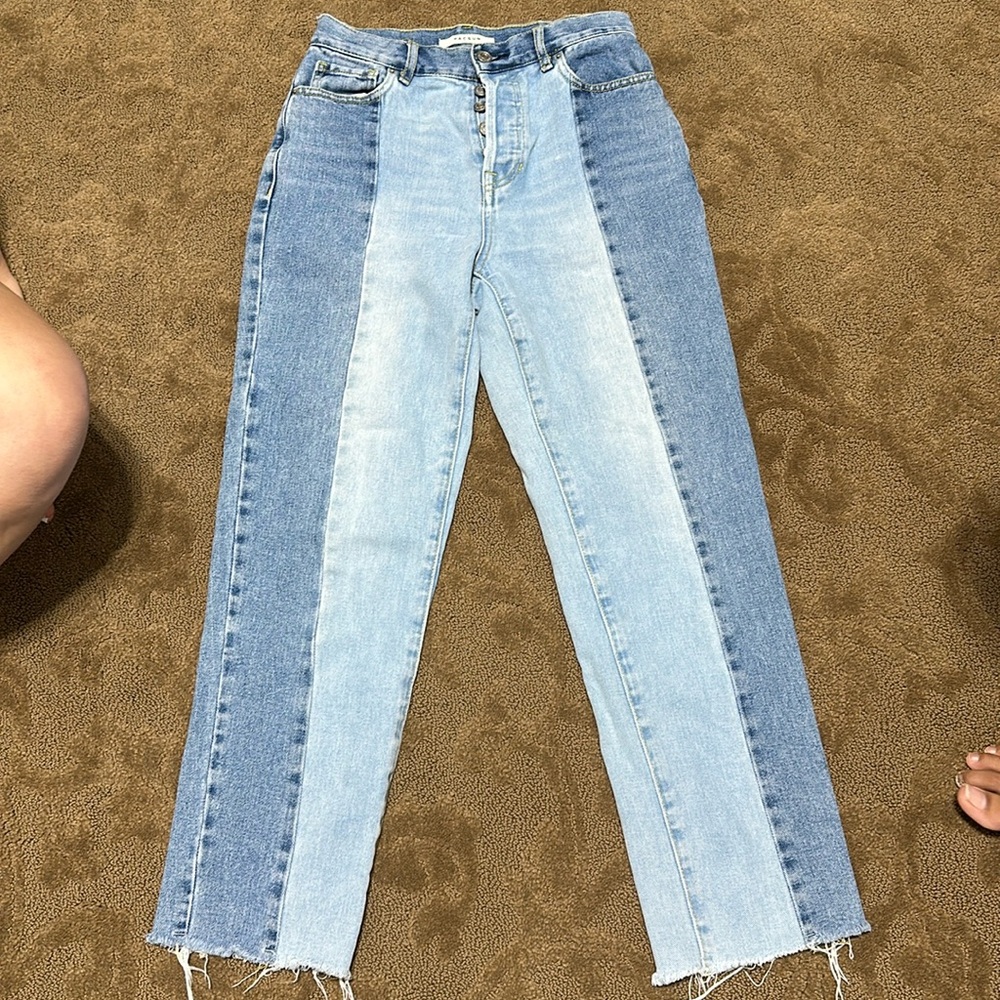 Two colored jeans